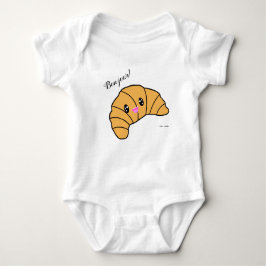Cute Bonjour! Paris Croissant Bakery Sweet Foodie T Shirt