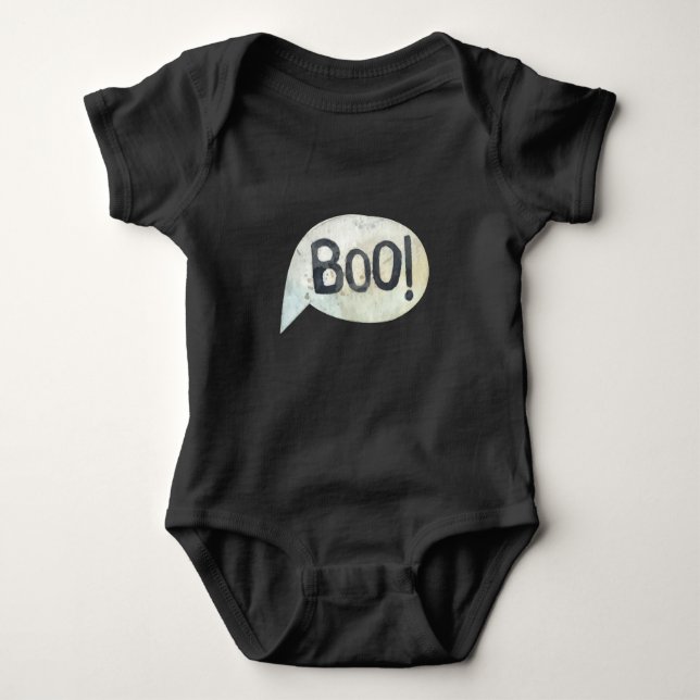 Cute Boo Black Halloween Costume T Shirt (Framsida)