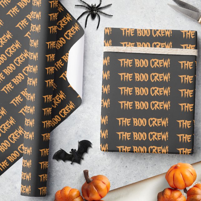 Cute Boo Crew Spooktacular Pumpkin Halloween fest Presentpapper (Skapare uppladdad)