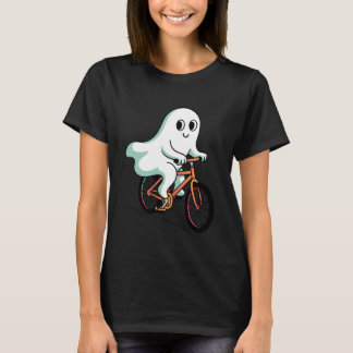 Cute Boo Ghost Cycling Halloween Toddler Kids Tric T Shirt