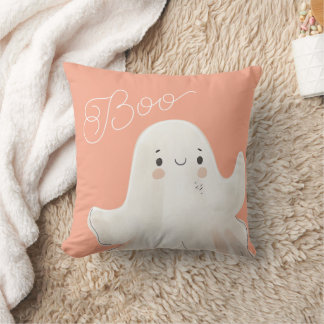 Cute Boo Ghost Dekorativ kudde Rosa