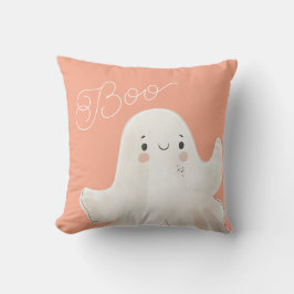 Cute Boo Ghost Dekorativ kudde Rosa