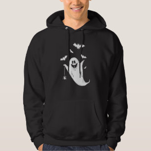 Cute Boo Ghost Fladdermöss Funny Halloween Costume Hoodie