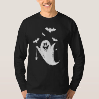 Cute Boo Ghost Fladdermöss Funny Halloween Costume T Shirt