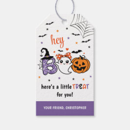 Cute Boo Halloween behandlar Märkre för favoriter Presentetikett