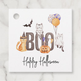 Cute Boo Happy halloween Cats Spöken Pumpkin Kids Gåvor Etiketter