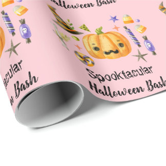 Cute Boo Pumpkin Spooktacular Halloween Bash Rosa Presentpapper