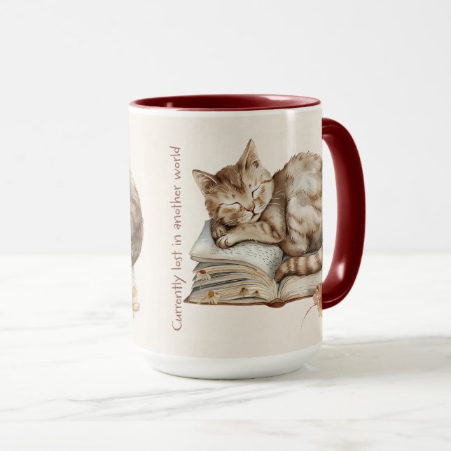 Cute Book Lover Quote Wrap Mugg (Framsida höger)