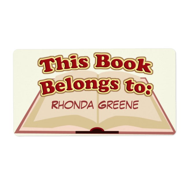 Cute Bookplate Fraktsedel (Framsidan)