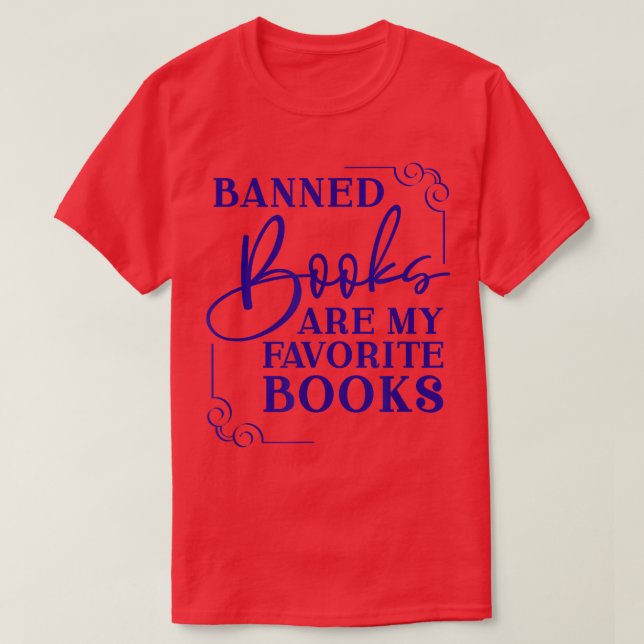 Cute Books Reading I Read Banned Books Banned Book T Shirt (Design framsida)