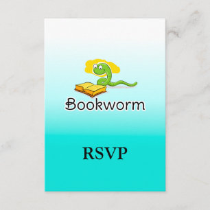 Cute Bookworm w/Glass OSA Kort