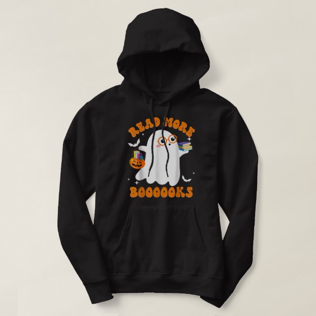 Cute Boooks Ghost Läs mer Bokar Ley Lomme H Hoodie (Design framsida)