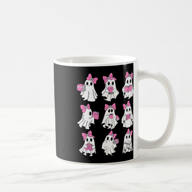 Cute Boooks Ghost Läs mer Bokar Ley Lomme H Kaffemugg (Höger)