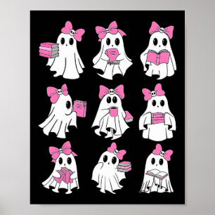 Cute Boooks Ghost Läs mer Bokar Ley Lomme H Poster