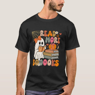 Cute Boooks Ghost Läs mer Bokar Ley Lomme H T Shirt