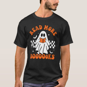 Cute Boooks Ghost Läs mer Bokar Ley Lomme H T Shirt