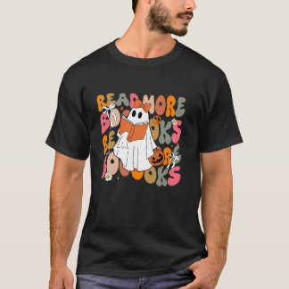 Cute Boooks Ghost Läs mer Bokar Ley Lomme H T Shirt