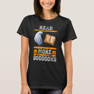 Cute Boooks Ghost Läs mer Bokar Ley Lomme H T Shirt