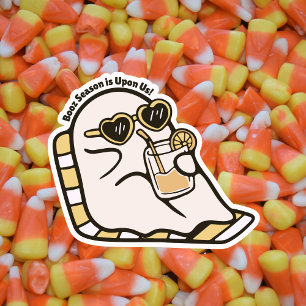 Cute Booz-säsongen är på oss Ghost Halloween Klistermärken
