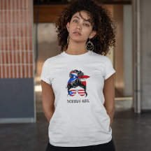 Cute Boricua Girl Puerto Rico Flagga