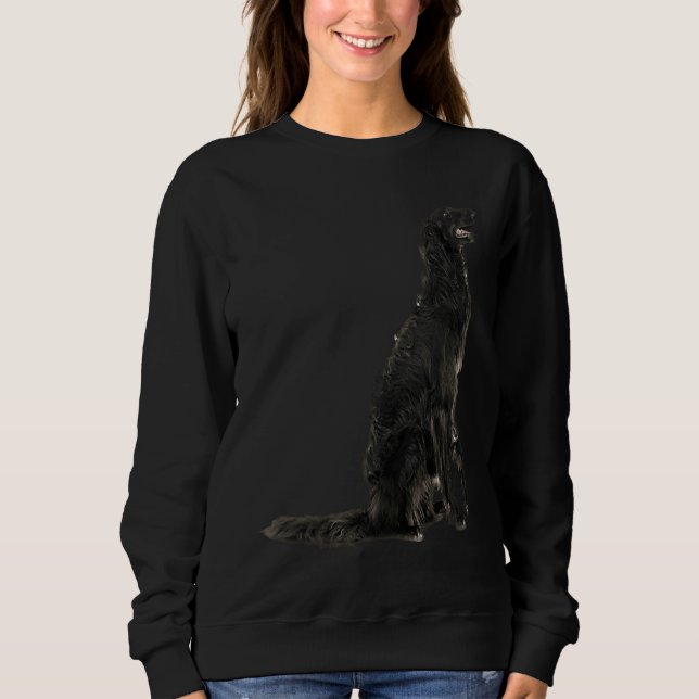 Cute Borzoi T Shirt (Framsida)