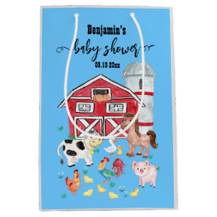 Cute Boskap Baby Shower Blue