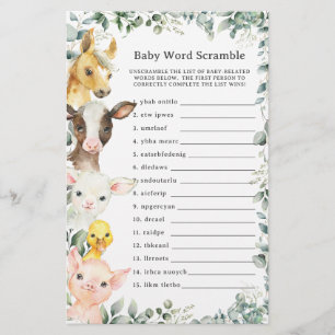 Cute Boskap Greenery Baby Ord Scramame