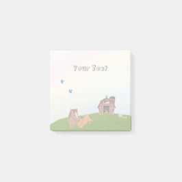 Cute Boskap Kids Rainbow Horse Post-it Block