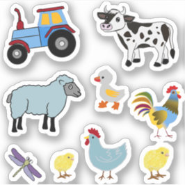 CUTE BOSKAP STICKER KLISTERMÄRKEN