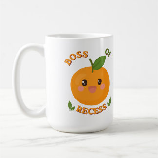 Cute Boss of Recess orange Coffee Mug Kaffemugg