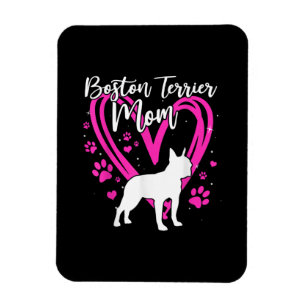 Cute Boston Terrier Mamma för Mors dag Gift Magnet