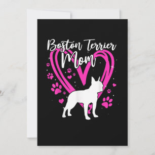 Cute Boston Terrier Mamma för Mors dag Gift Meddelande