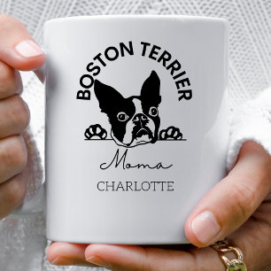 Cute Boston Terrier Mamma Hund Kaffemugg