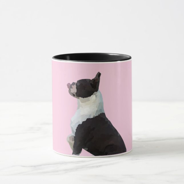 Cute Boston Terrier Mugg (Center)