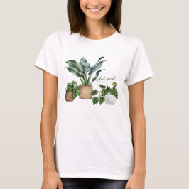 Cute Botanical Greenery Plant Parent T Shirt
