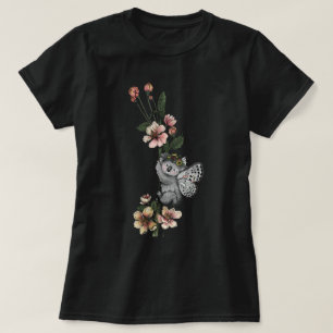 Cute Botanical Koala Beary Watercolor Illustration T Shirt