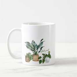 Cute botaniska växtförälder kaffemugg