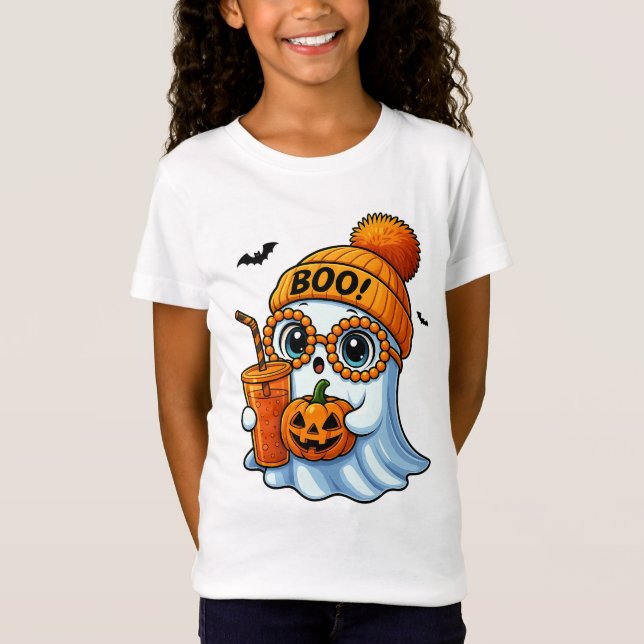 Cute-Bougee-Ghost-Halloween T Shirt (Framsida)
