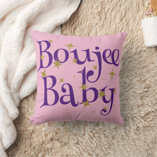 Cute Boujee Baby Lila & Rosa Kudde