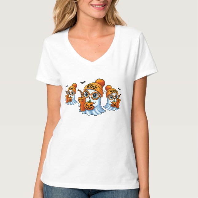 Cute Boujee Ghost T Shirt (Framsida)
