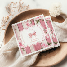 Cute Bow Blommigt Finare ONE Girl 1st Birday