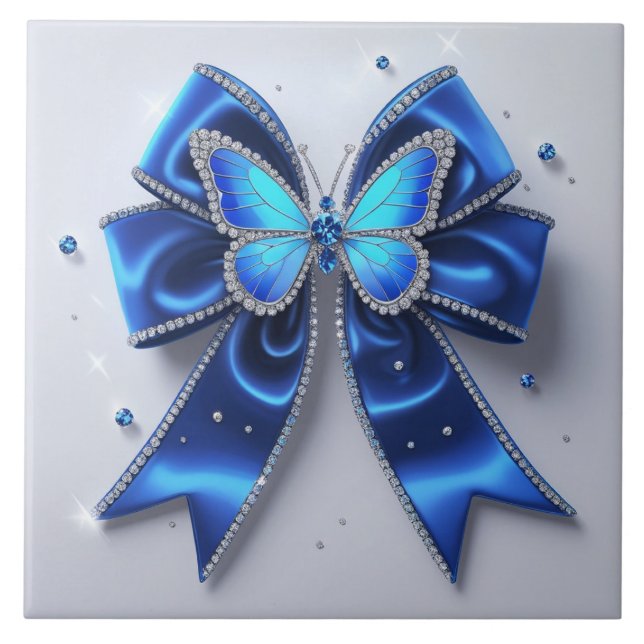 Cute bow Ceramic Tile Kakelplatta (Framsidan)