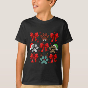 Cute Bow Coquette Hund Tass Hund Mamma Pappa Merry T Shirt