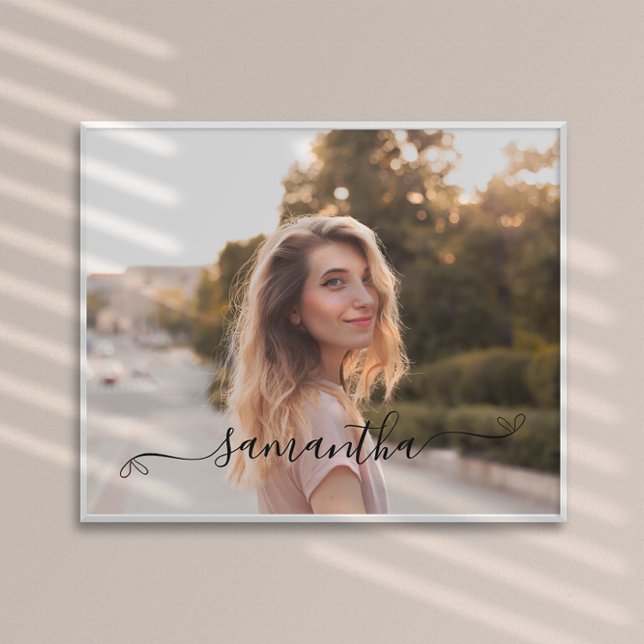 Cute Bow Namnteckning Namn Poster (Cute Bow Signature Name Poster)