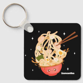 Cute Bowl of Ramen Electronics Bag Nyckelring