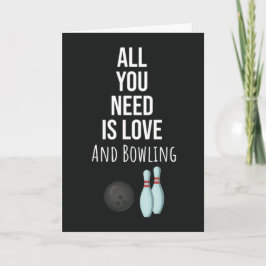 Cute Bowling Cards Bowler Strike Ball Sport Kort