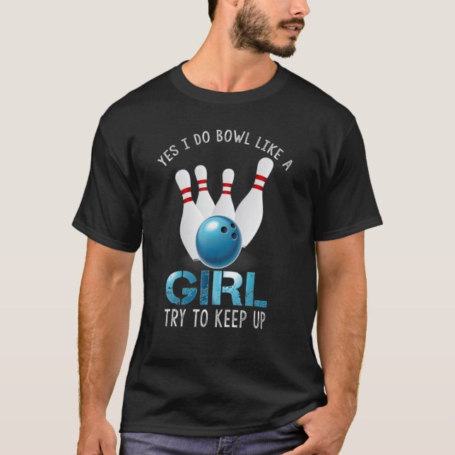 Cute Bowling For Women Girls Bowler Spare Me Ladie T Shirt (Framsida)