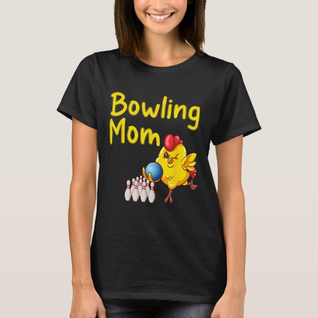 Cute Bowling Mamma Funny Bowlareare Bowl Game Enth T Shirt (Framsida)