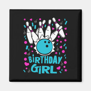 Cute Bowling Party Birthday Girl Kids Stift Bowlar Magnet