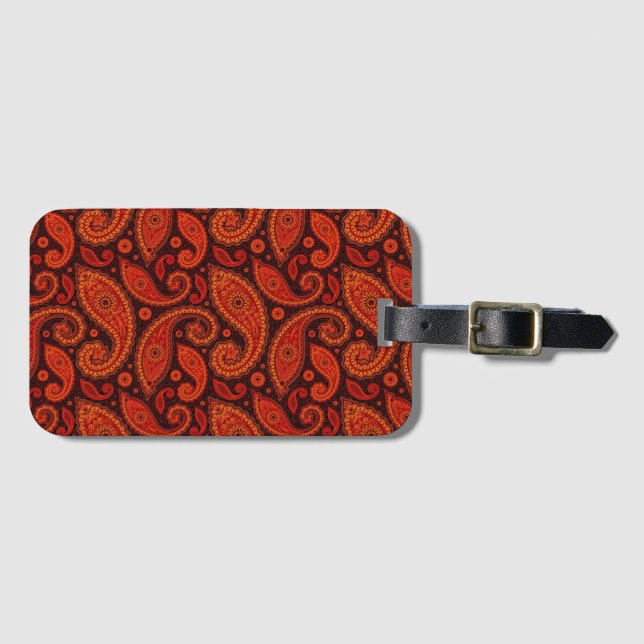 Cute bown swirl paisley mönster Fodral-Mate iPhone Bagagebricka (Framsida horisontal)